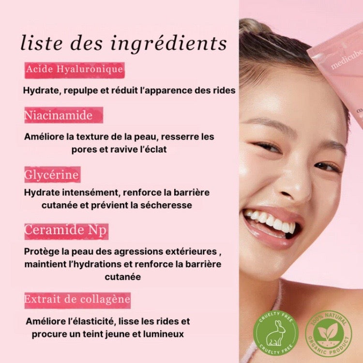 Masque Facial au Collagène – Hydratant & Nettoyant en Profondeur (75 ml)